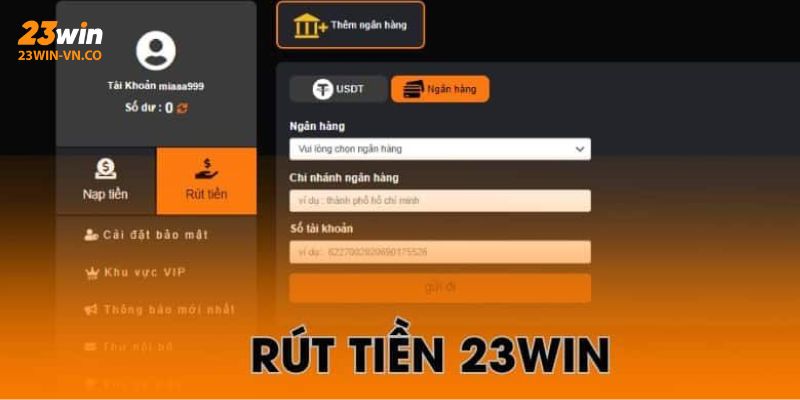 rut tien 23win 3